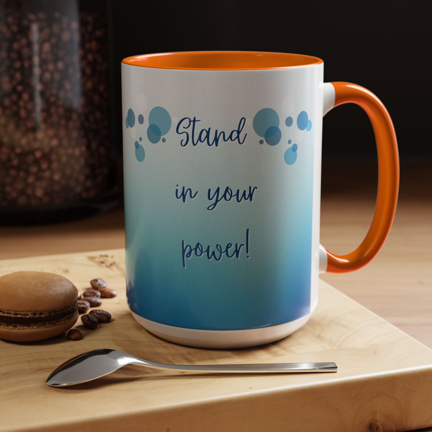 Coffee Mug - Two tone Stand in Your Power Design, 11/15oz