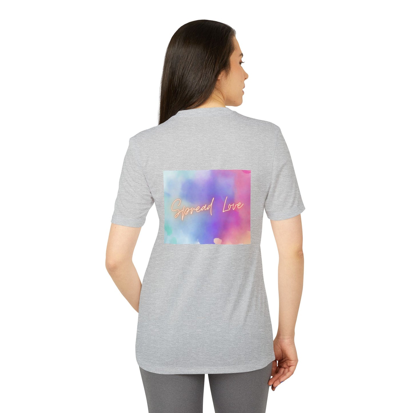 Adidas Motivational Sport T-shirt - Spread Love Design
