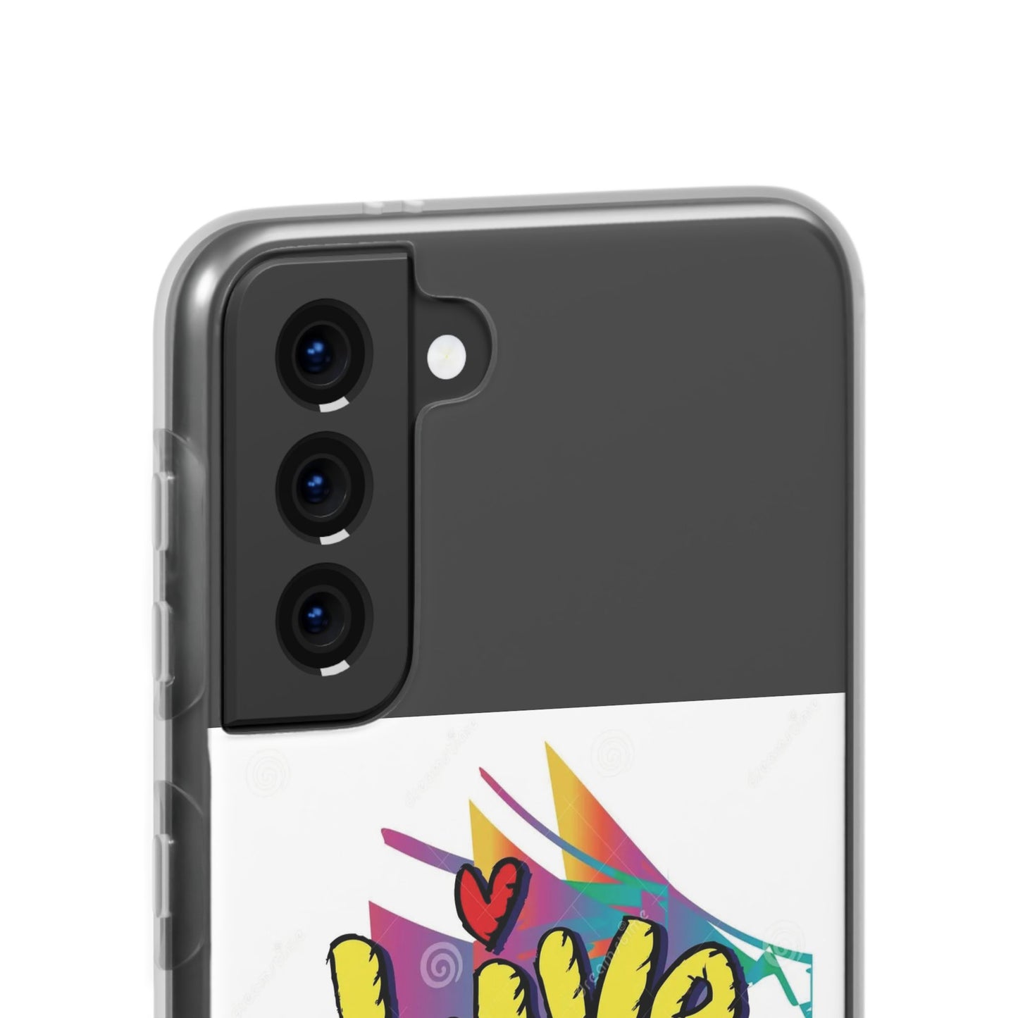 Flexi Phone Case - Live Laugh Love Design
