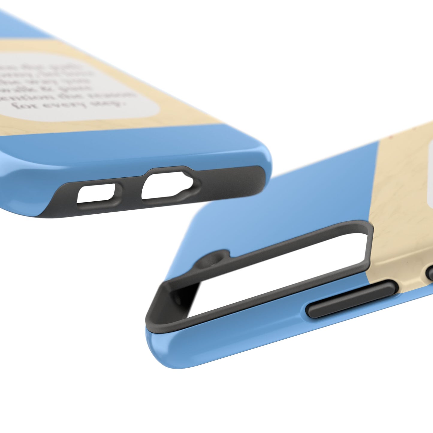 Inspirational Tough Phone Case - Motivational Quote on Vibrant Blue Background