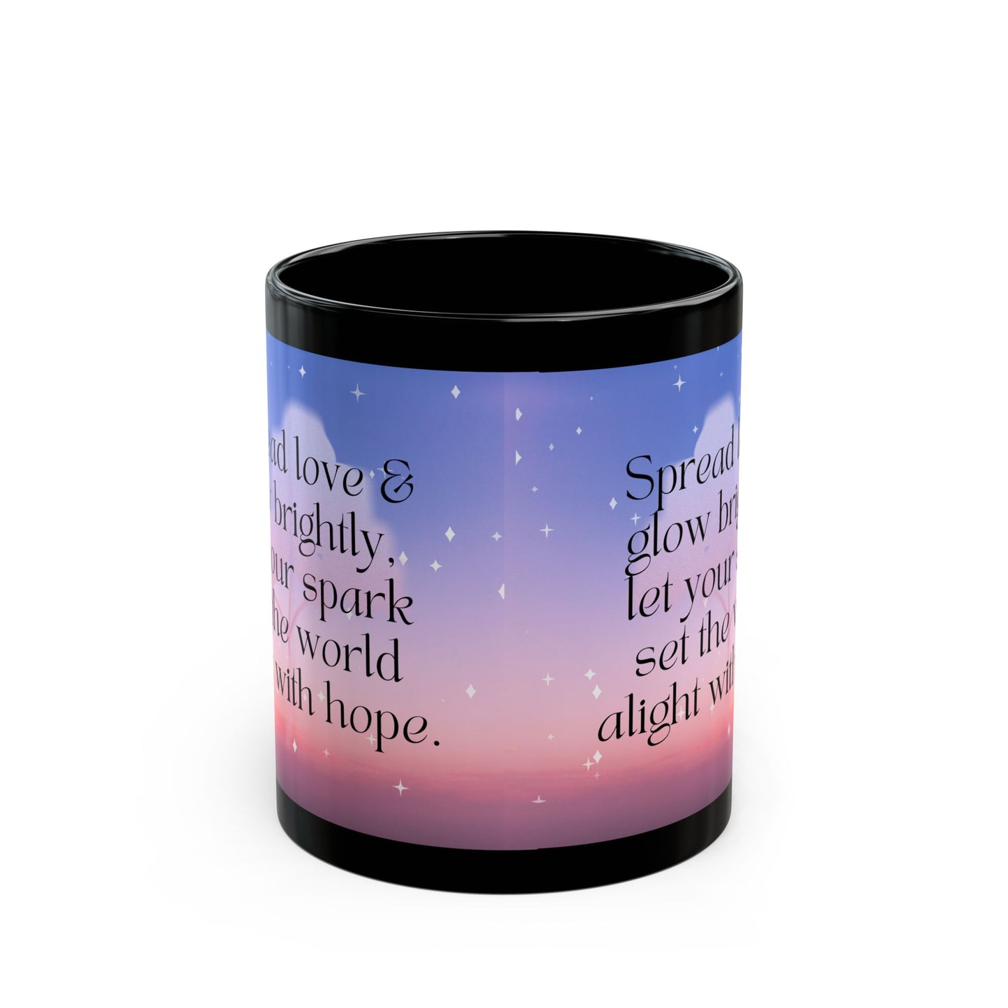 Inspirational Mug - Glow Brightly Design