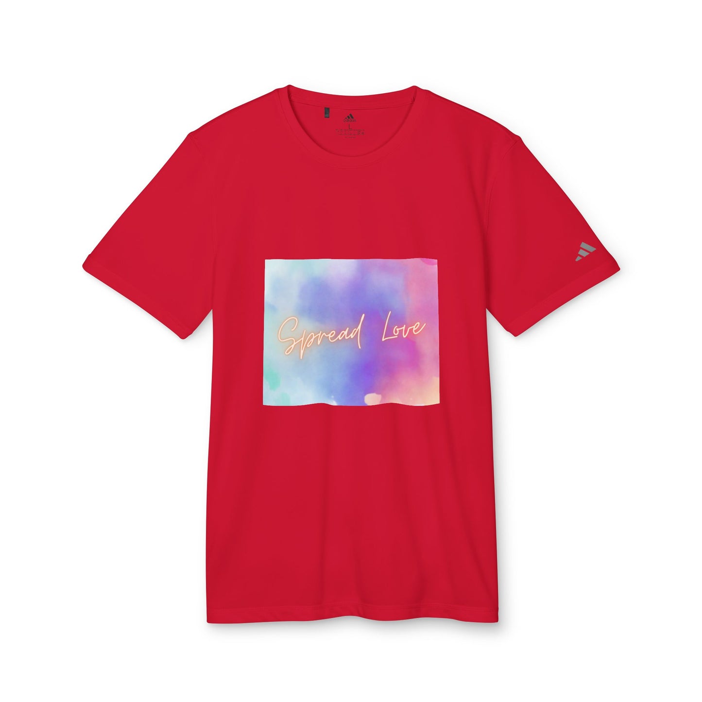 Adidas Motivational Sport T-shirt - Spread Love Design