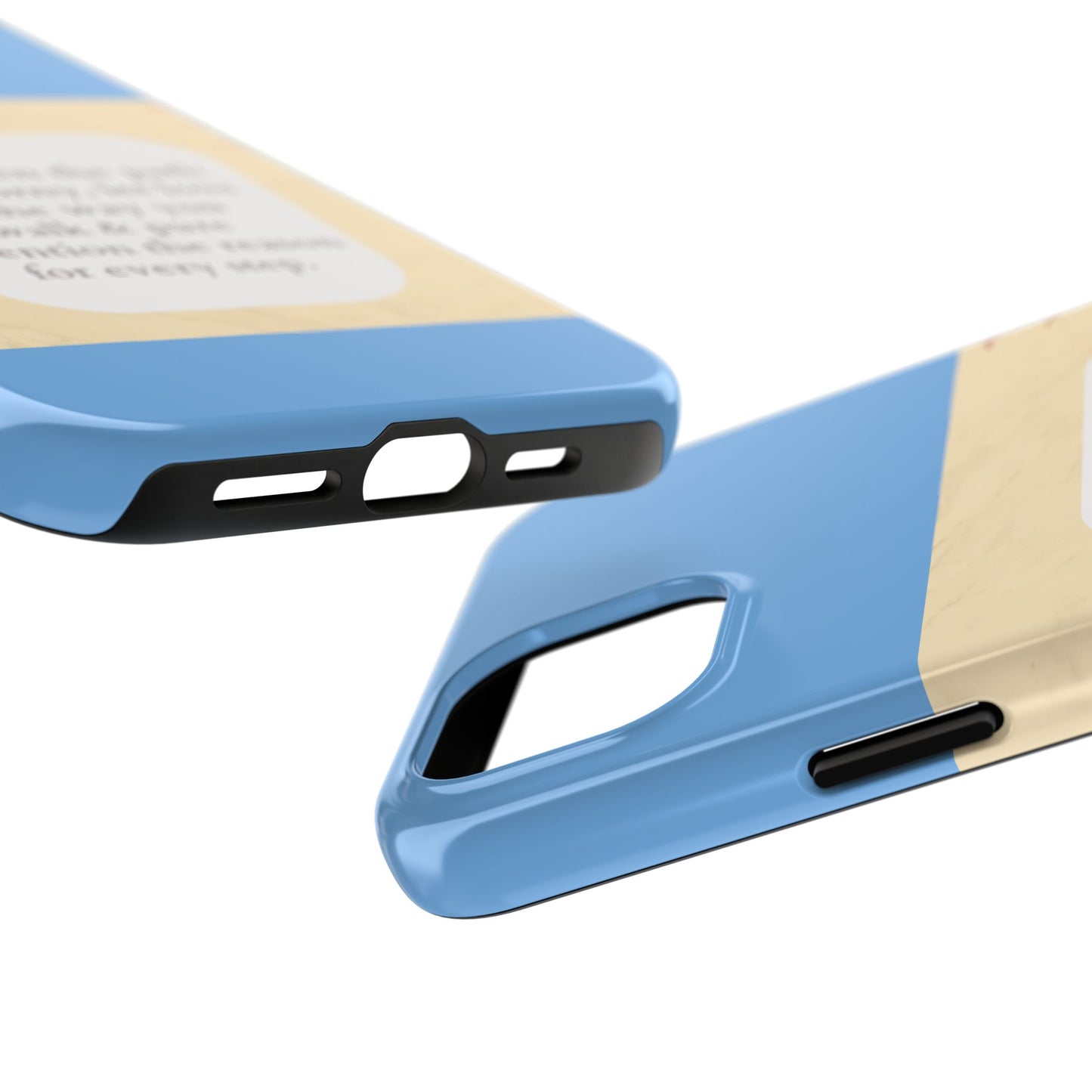 Inspirational Tough Phone Case - Motivational Quote on Vibrant Blue Background