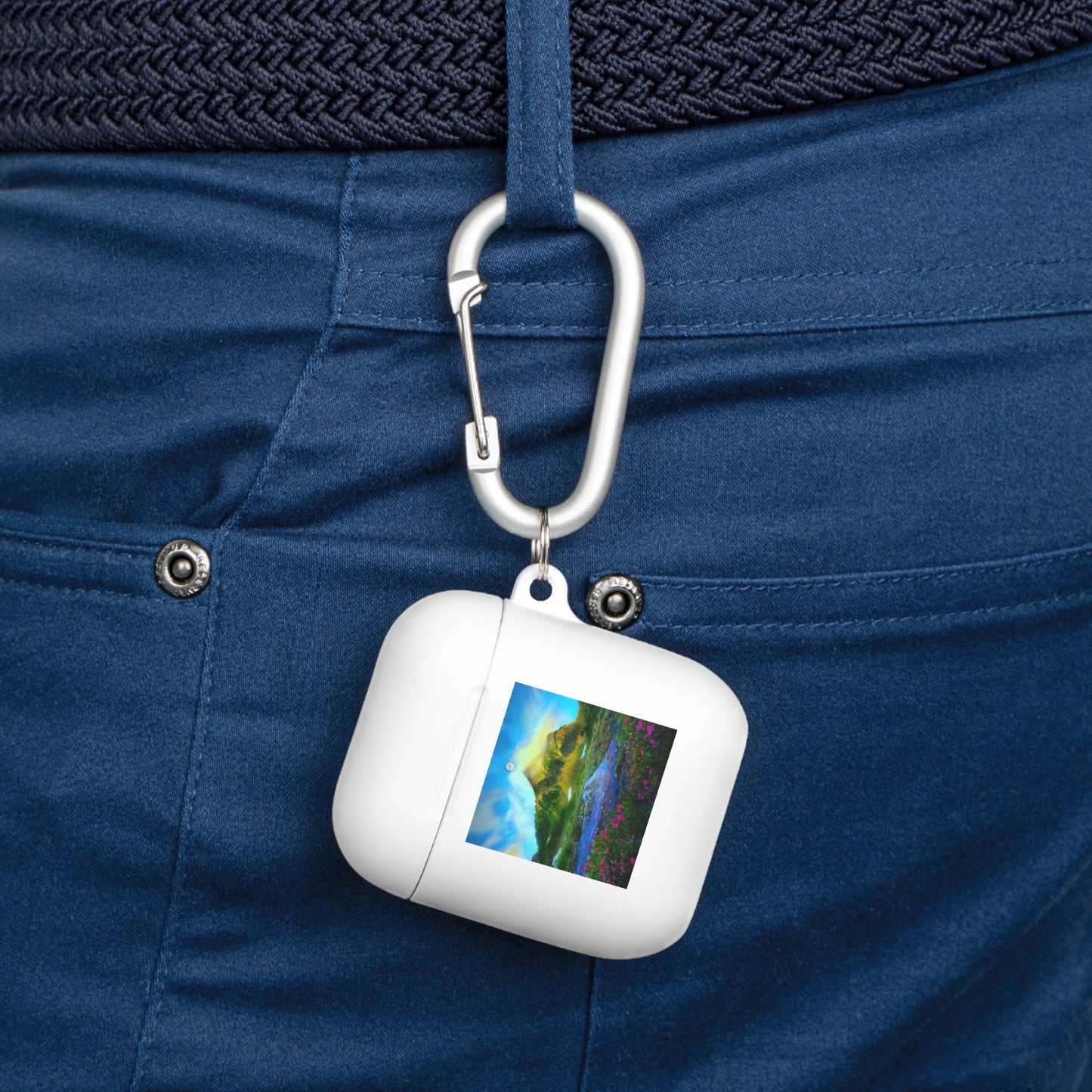 AirPods and AirPods Pro Case Cover - Mountain river design