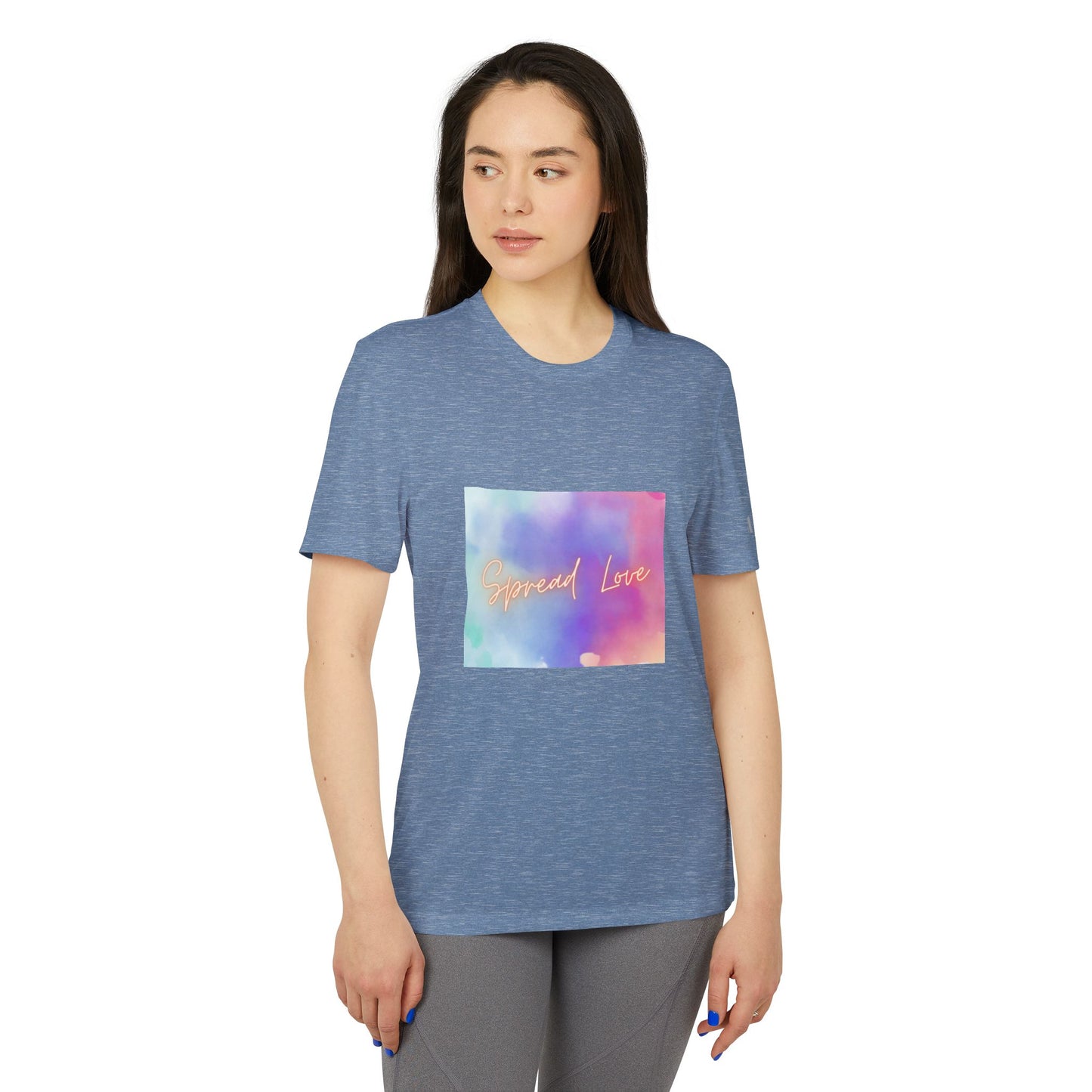 Adidas Motivational Sport T-shirt - Spread Love Design