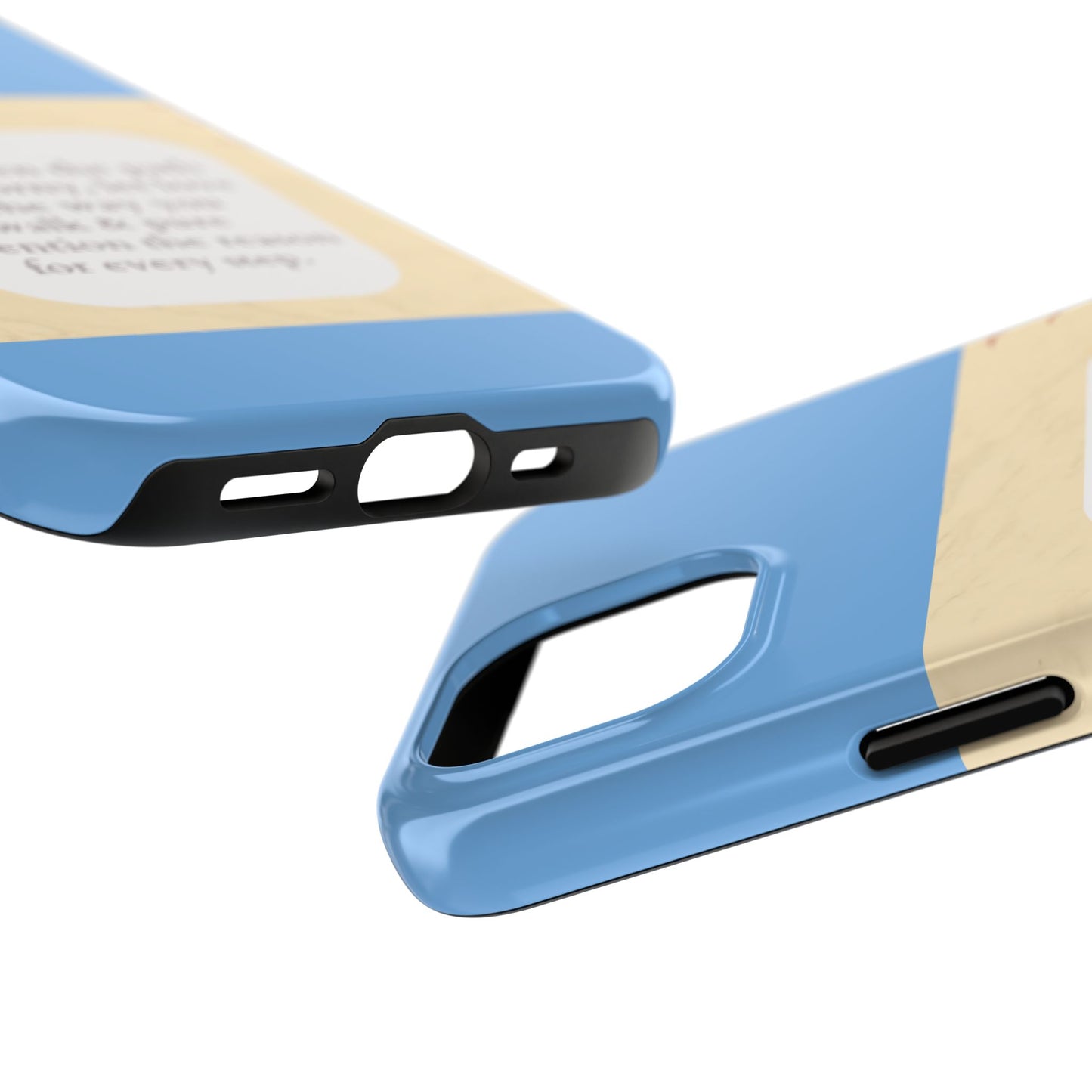 Inspirational Tough Phone Case - Motivational Quote on Vibrant Blue Background
