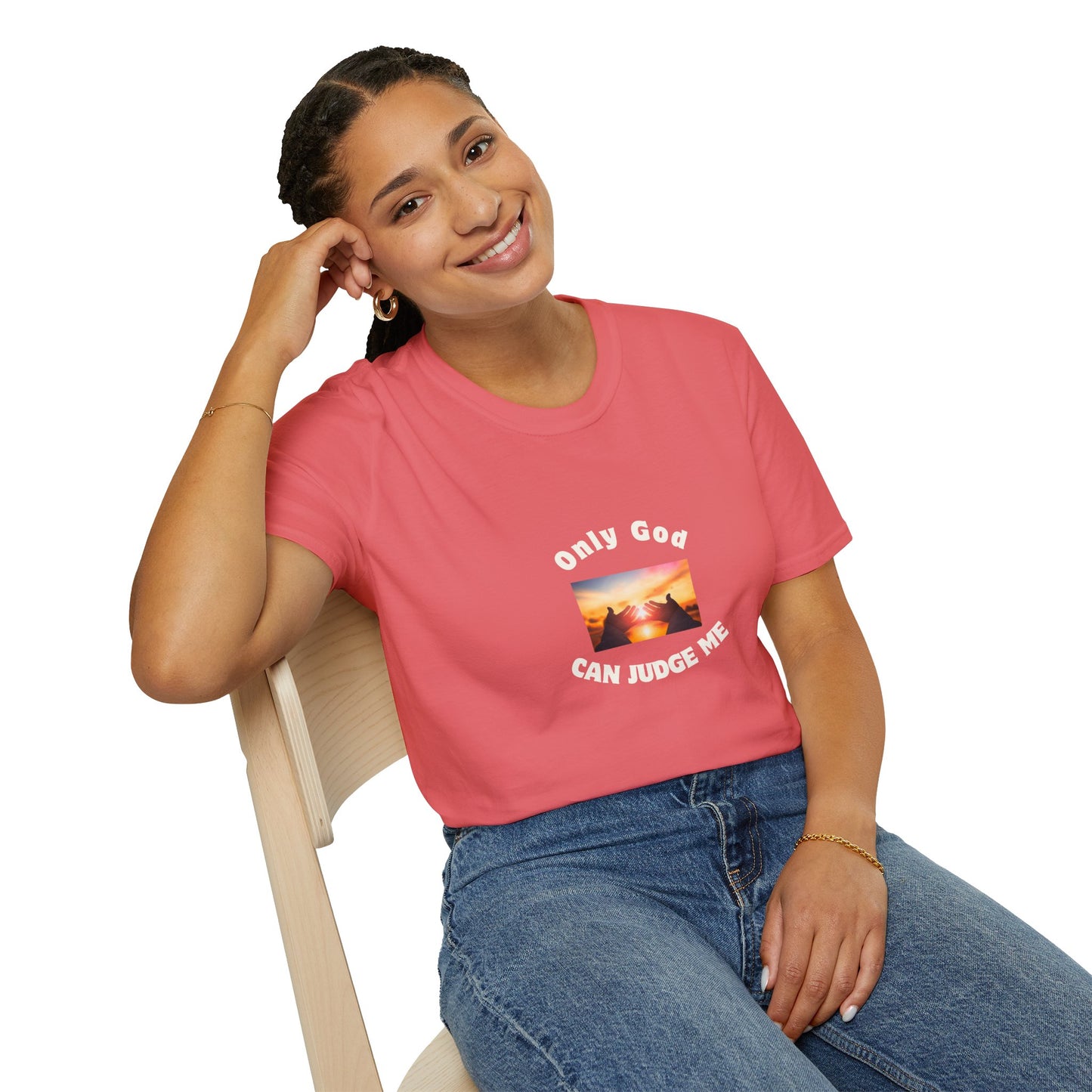 Only God Can Judge Me unisex softstyle cotton T-Shirt