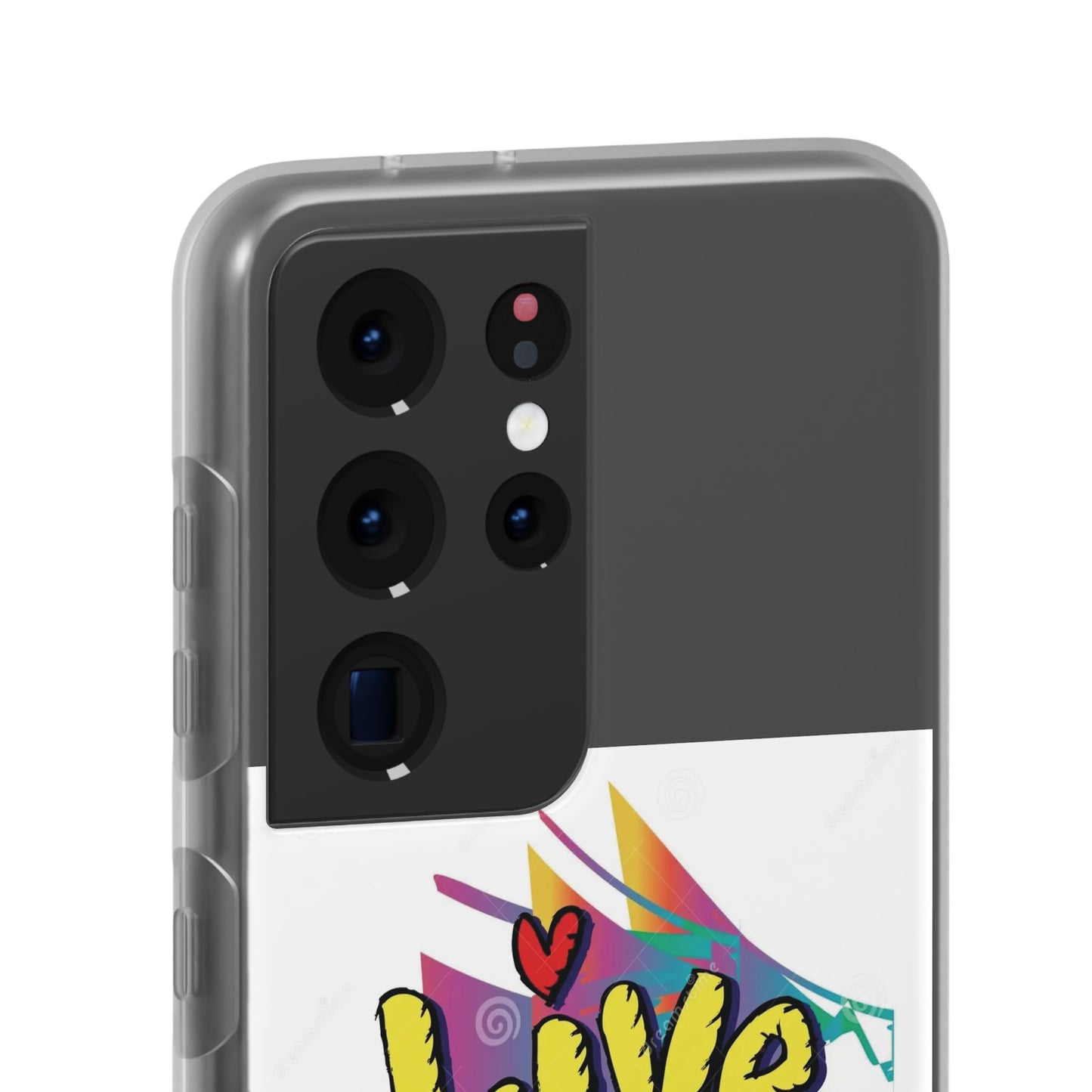 Flexi Phone Case - Live Laugh Love Design