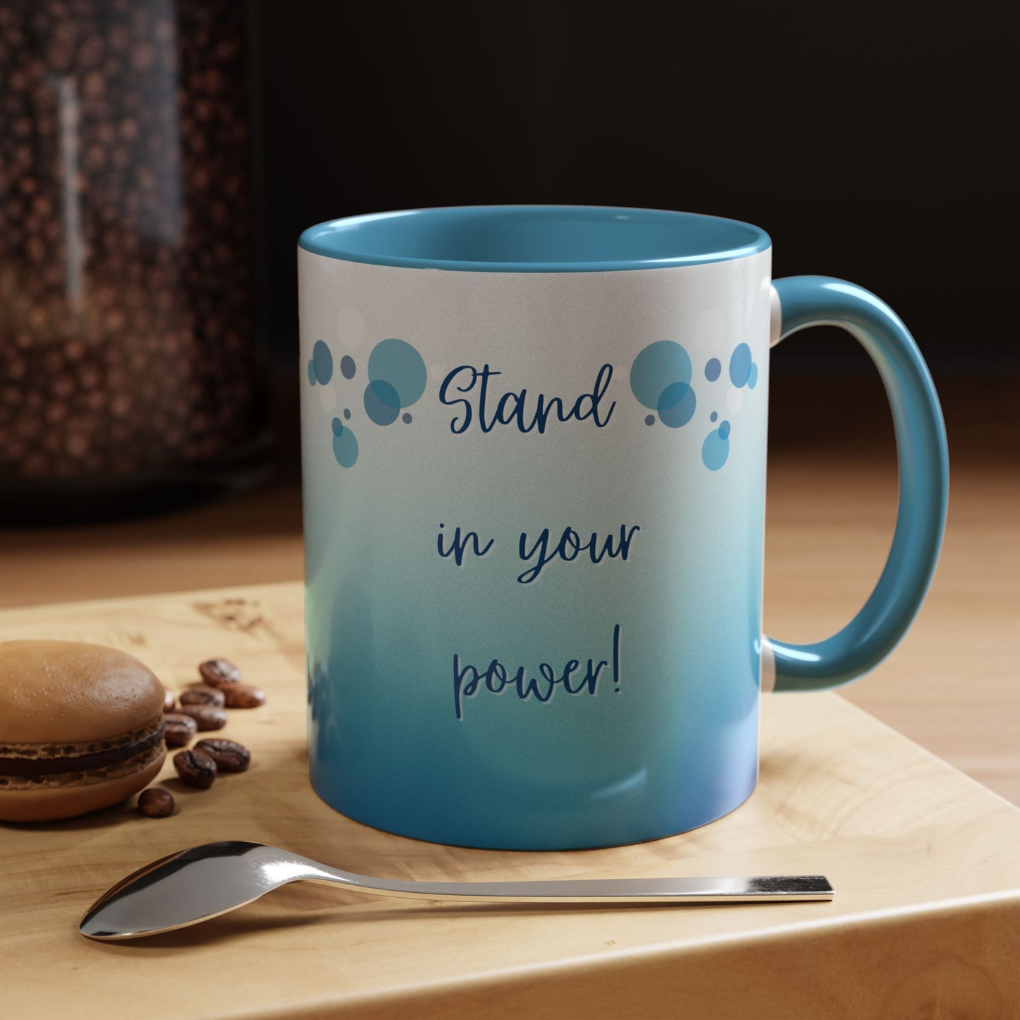 Coffee Mug - Two tone Stand in Your Power Design, 11/15oz
