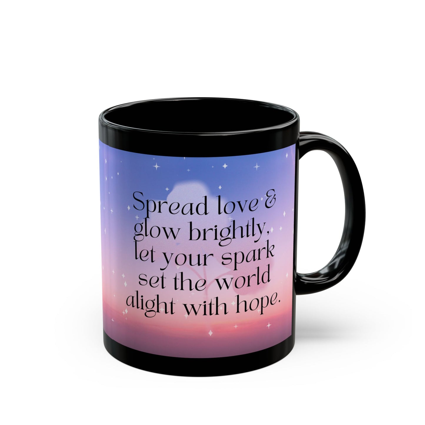 Inspirational Mug - Glow Brightly Design
