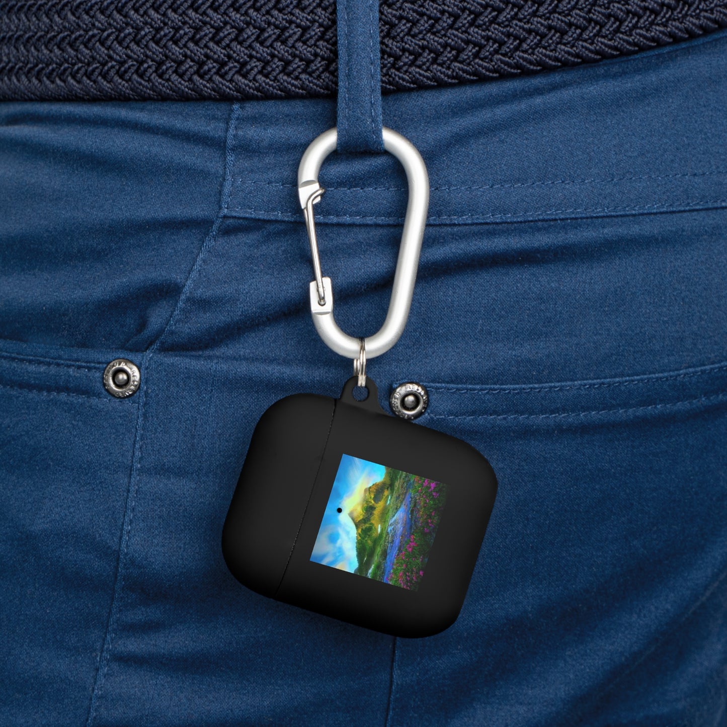 AirPods and AirPods Pro Case Cover - Mountain river design