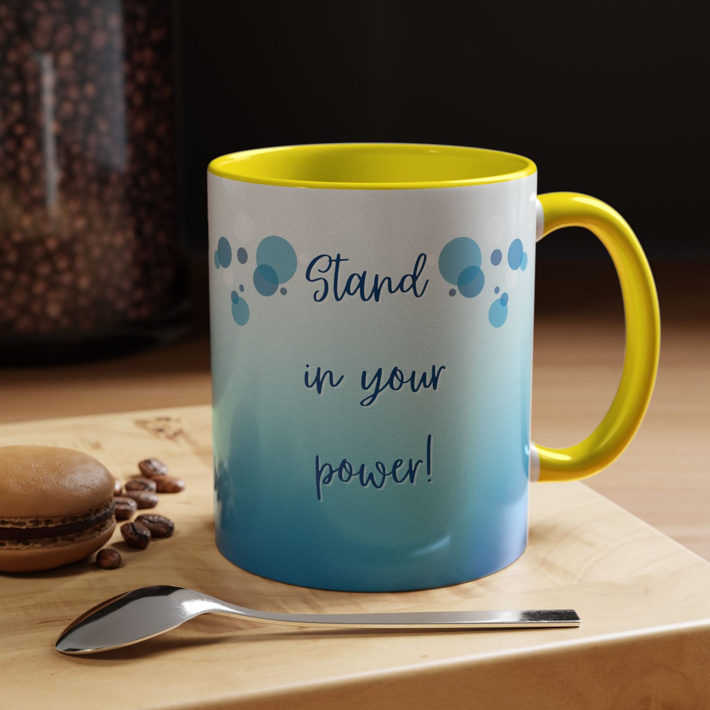 Coffee Mug - Two tone Stand in Your Power Design, 11/15oz
