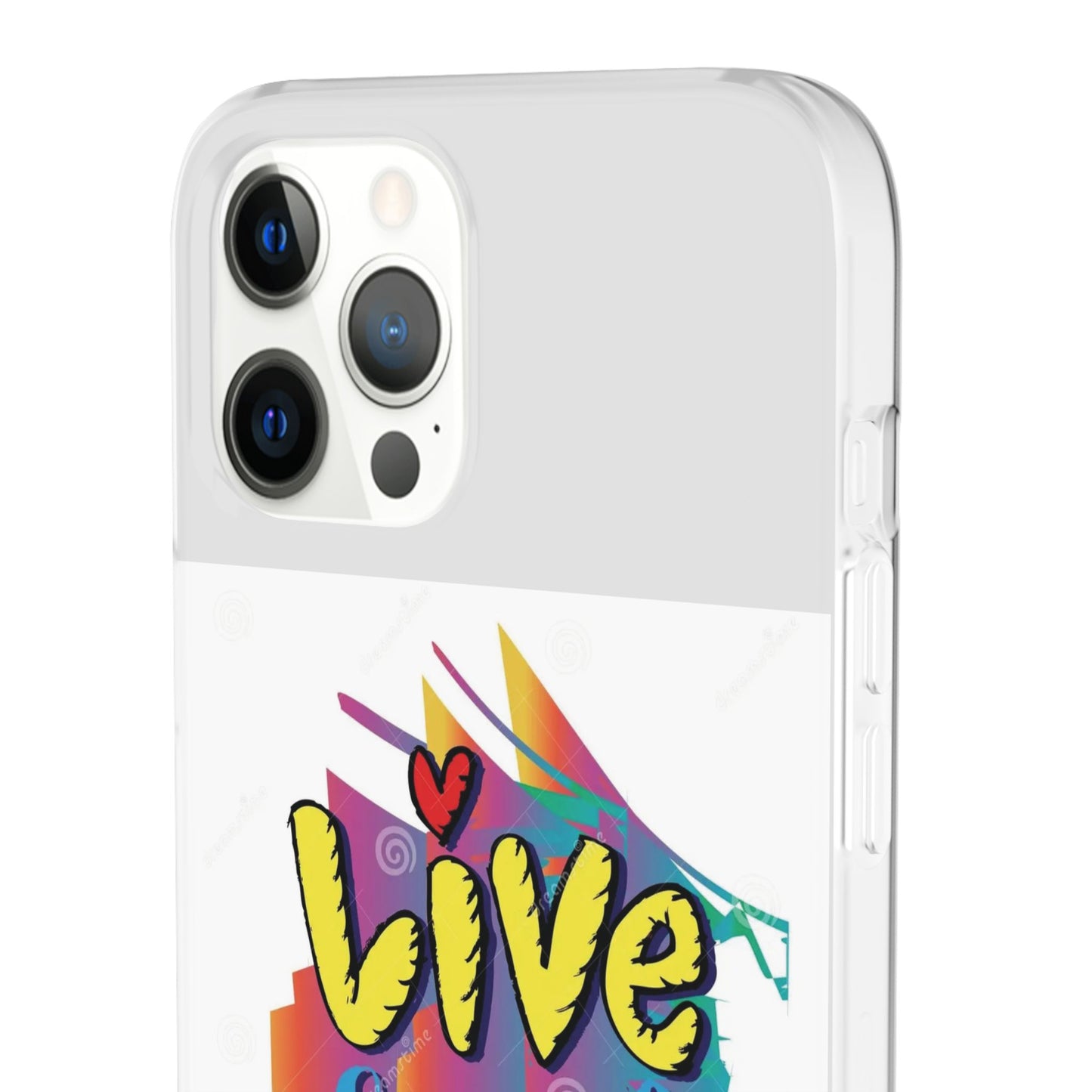 Flexi Phone Case - Live Laugh Love Design