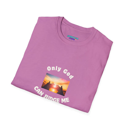 Only God Can Judge Me unisex softstyle cotton T-Shirt
