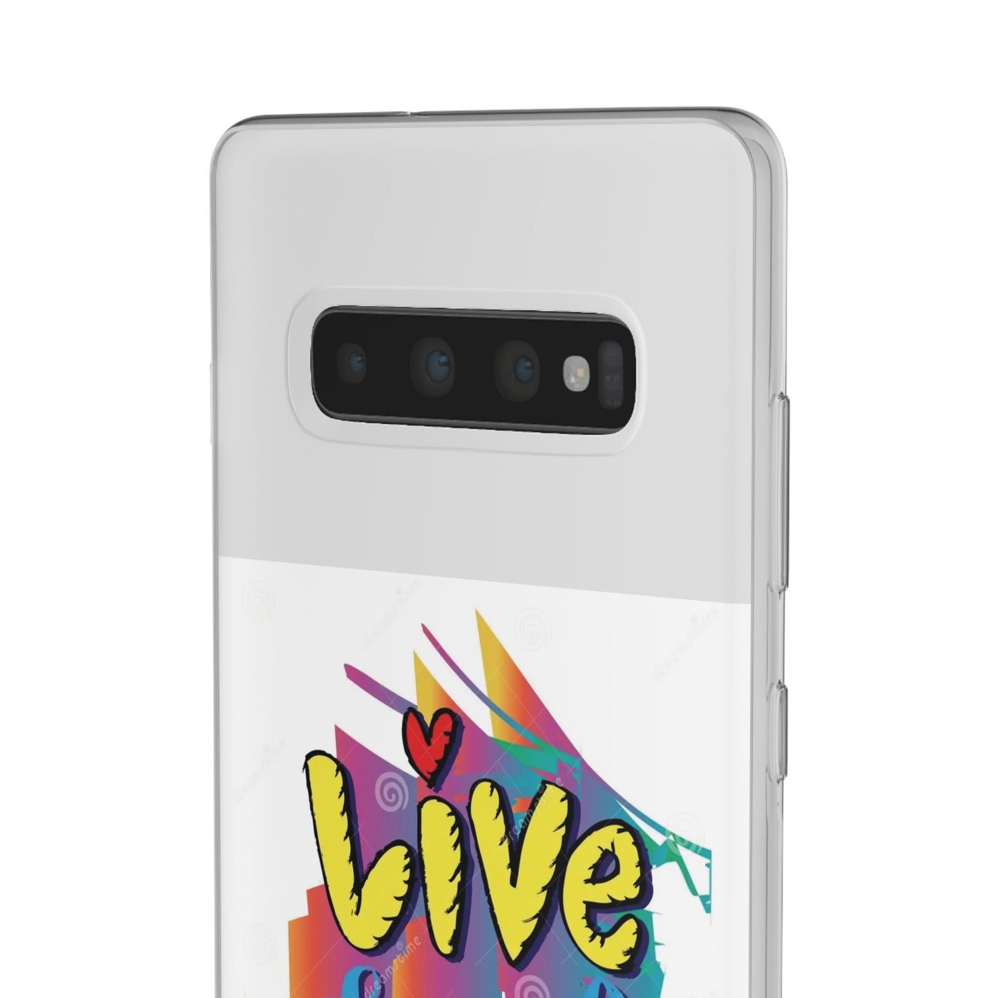 Flexi Phone Case - Live Laugh Love Design