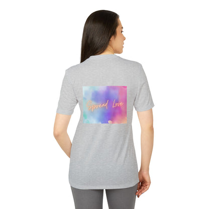 Adidas Motivational Sport T-shirt - Spread Love Design