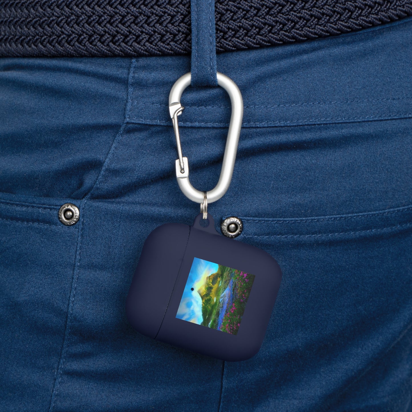 AirPods and AirPods Pro Case Cover - Mountain river design