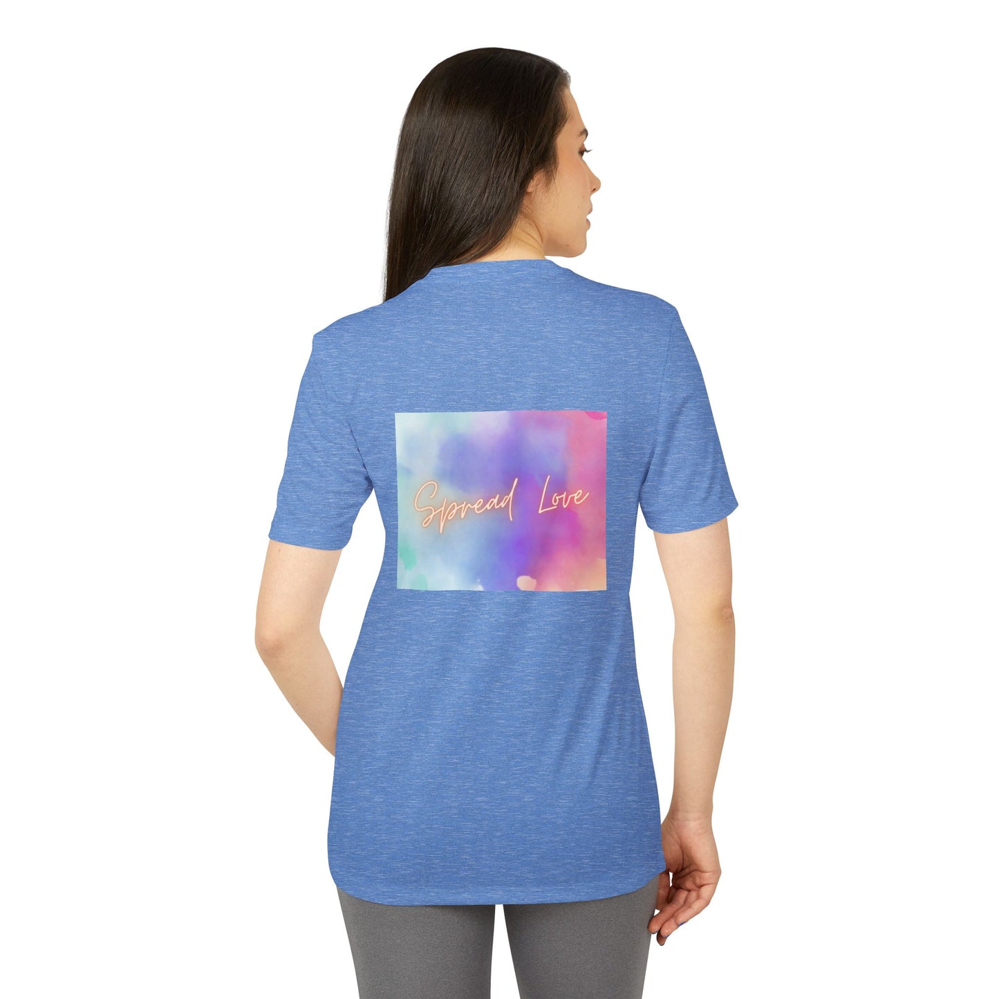 Adidas Motivational Sport T-shirt - Spread Love Design