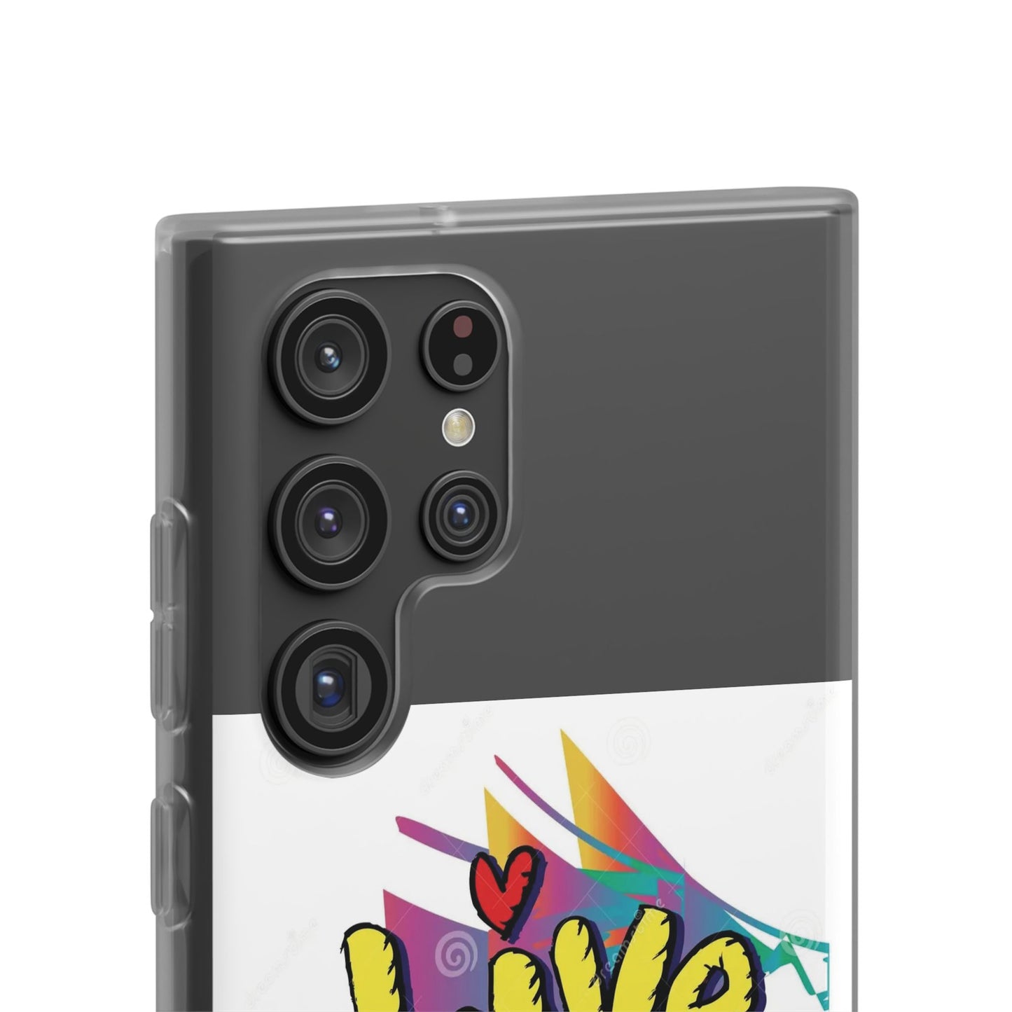 Flexi Phone Case - Live Laugh Love Design