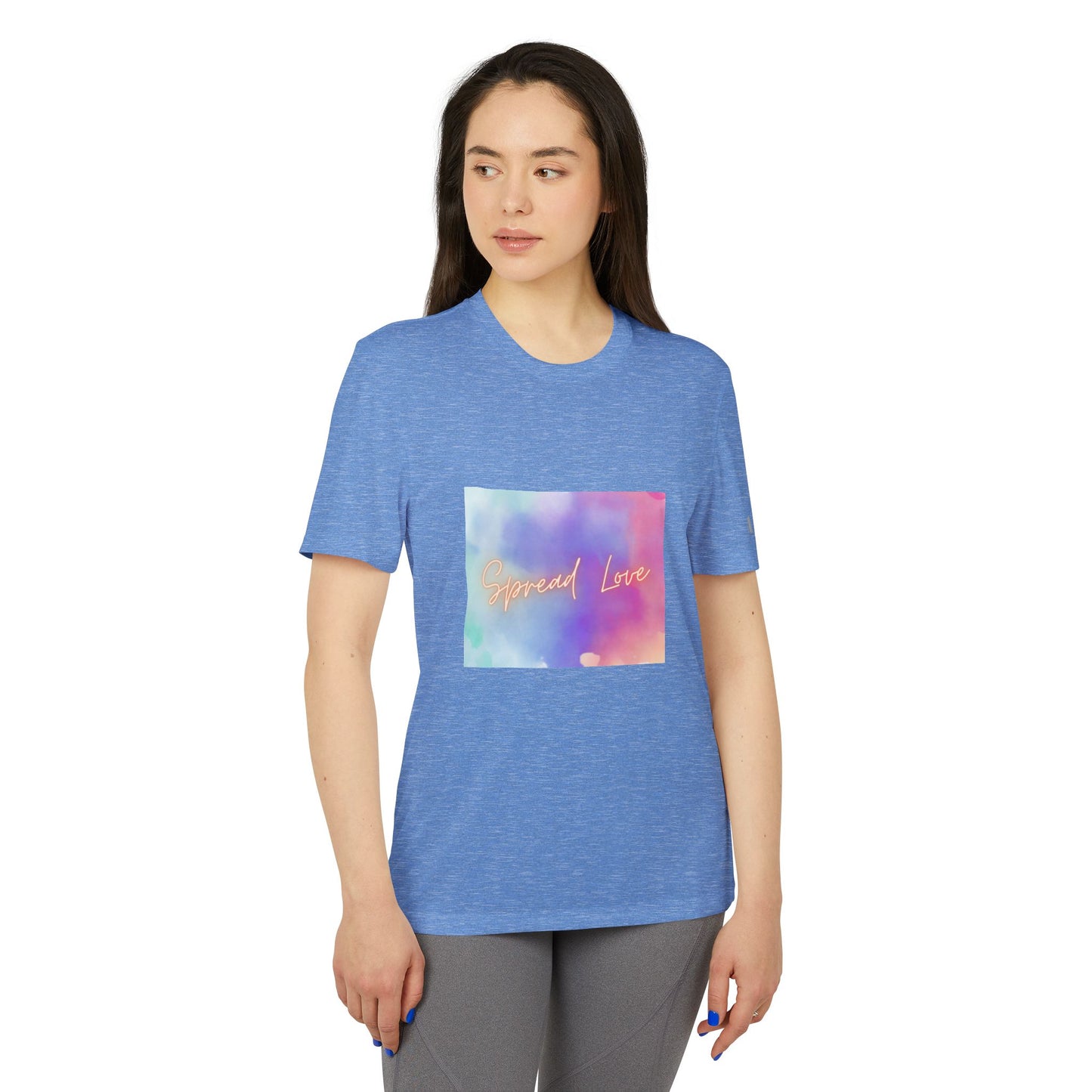 Adidas Motivational Sport T-shirt - Spread Love Design