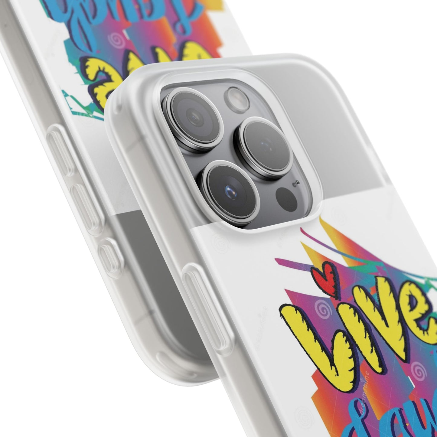 Flexi Phone Case - Live Laugh Love Design