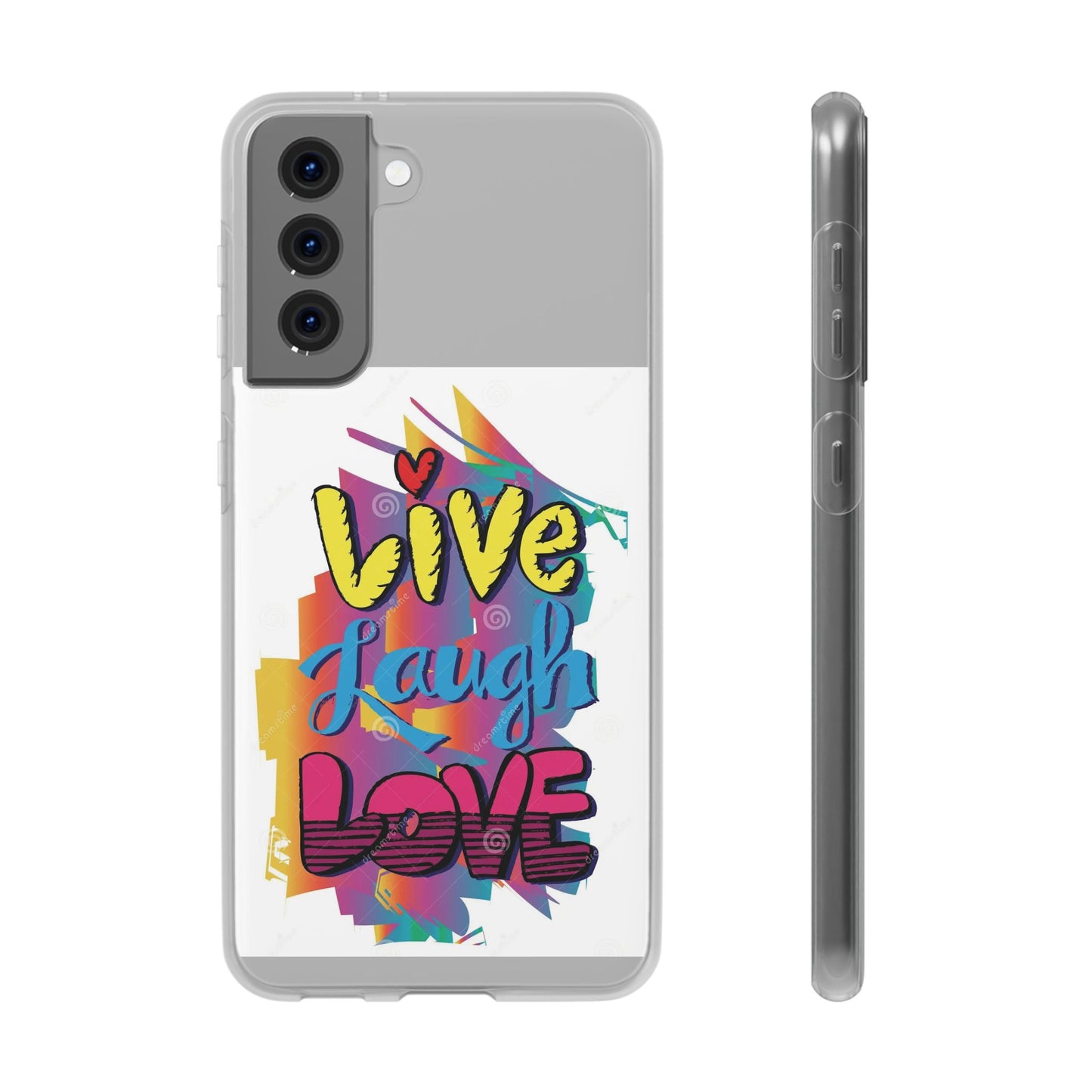 Flexi Phone Case - Live Laugh Love Design