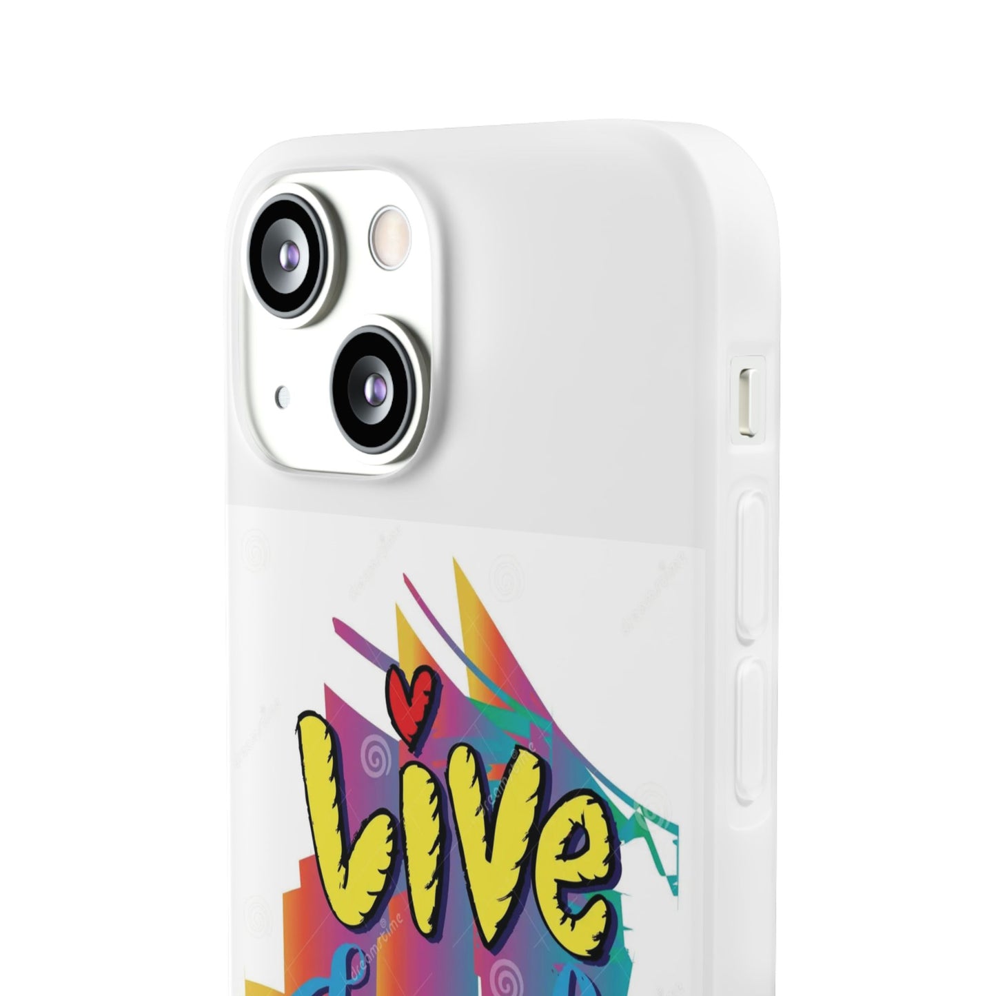 Flexi Phone Case - Live Laugh Love Design