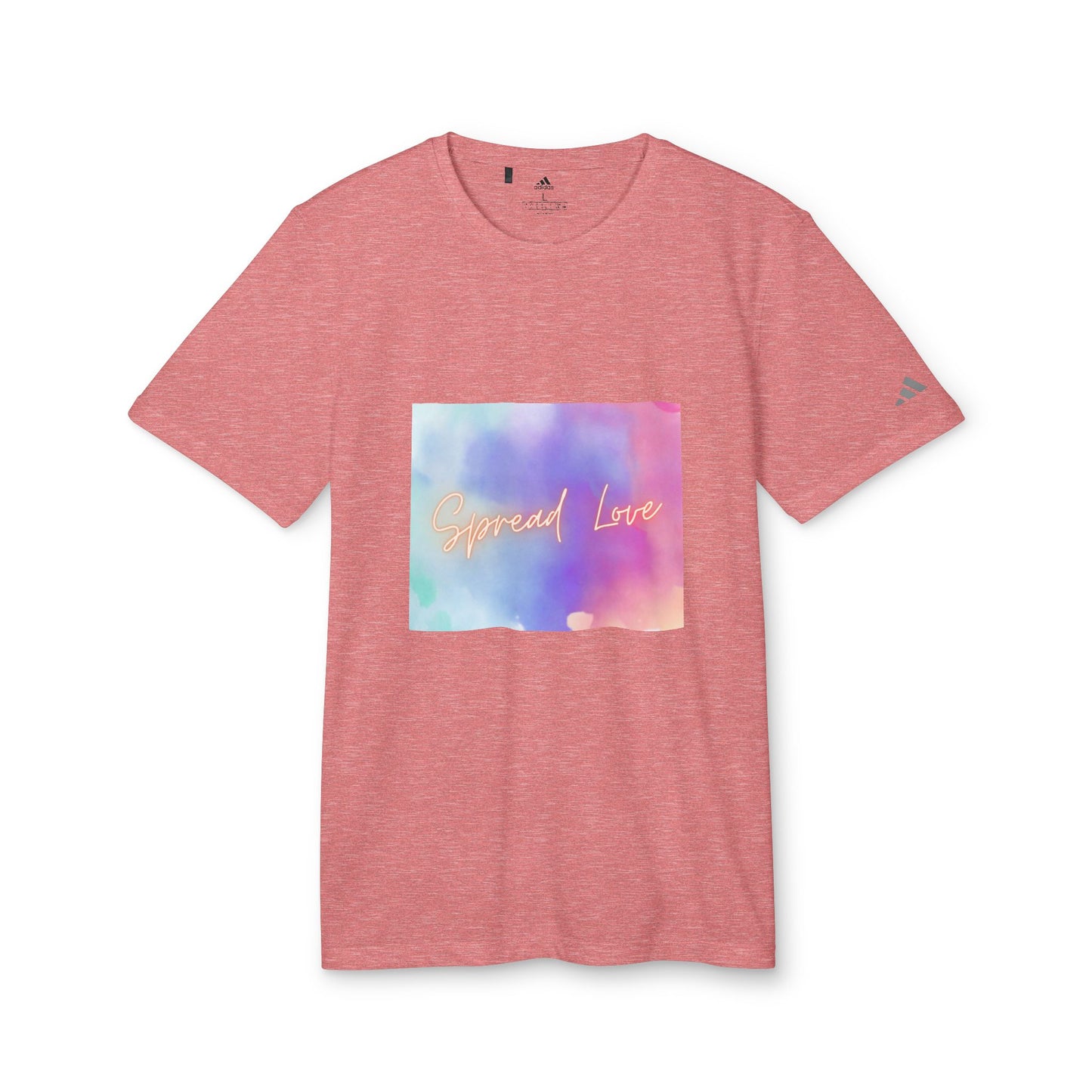 Adidas Motivational Sport T-shirt - Spread Love Design