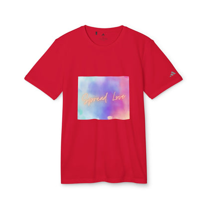 Adidas Motivational Sport T-shirt - Spread Love Design