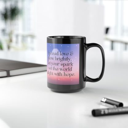 Inspirational Mug - Glow Brightly Design