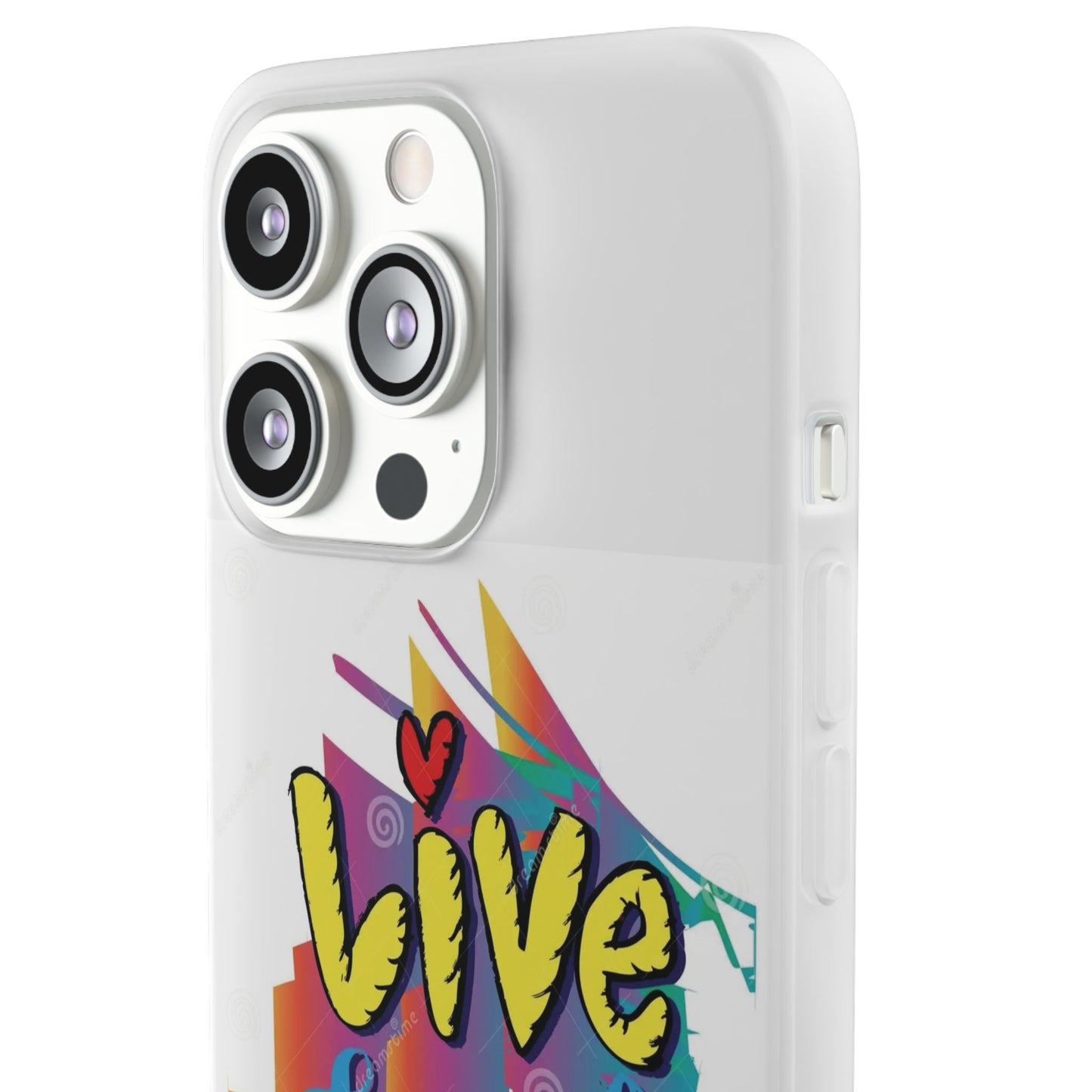 Flexi Phone Case - Live Laugh Love Design