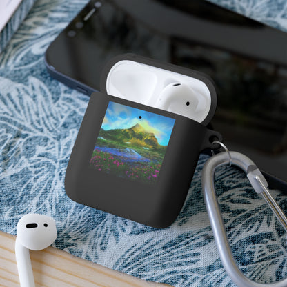 AirPods and AirPods Pro Case Cover - Mountain river design