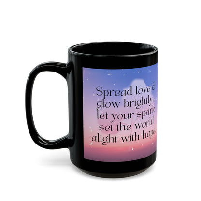 Inspirational Mug - Glow Brightly Design