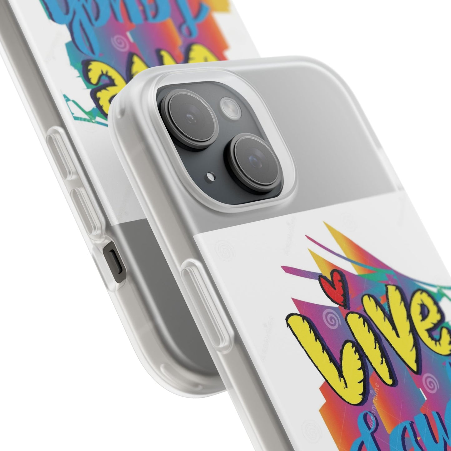 Flexi Phone Case - Live Laugh Love Design