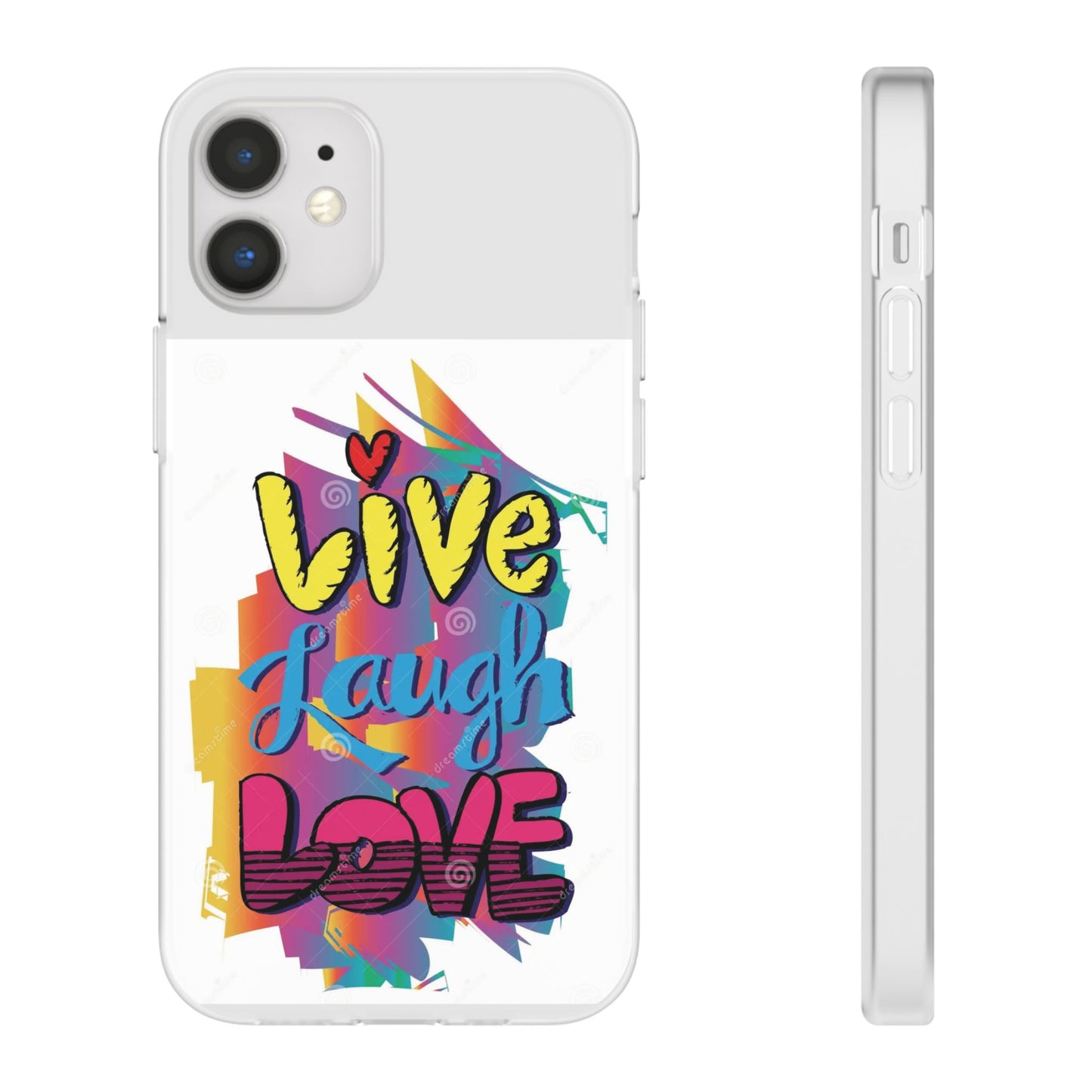 Flexi Phone Case - Live Laugh Love Design