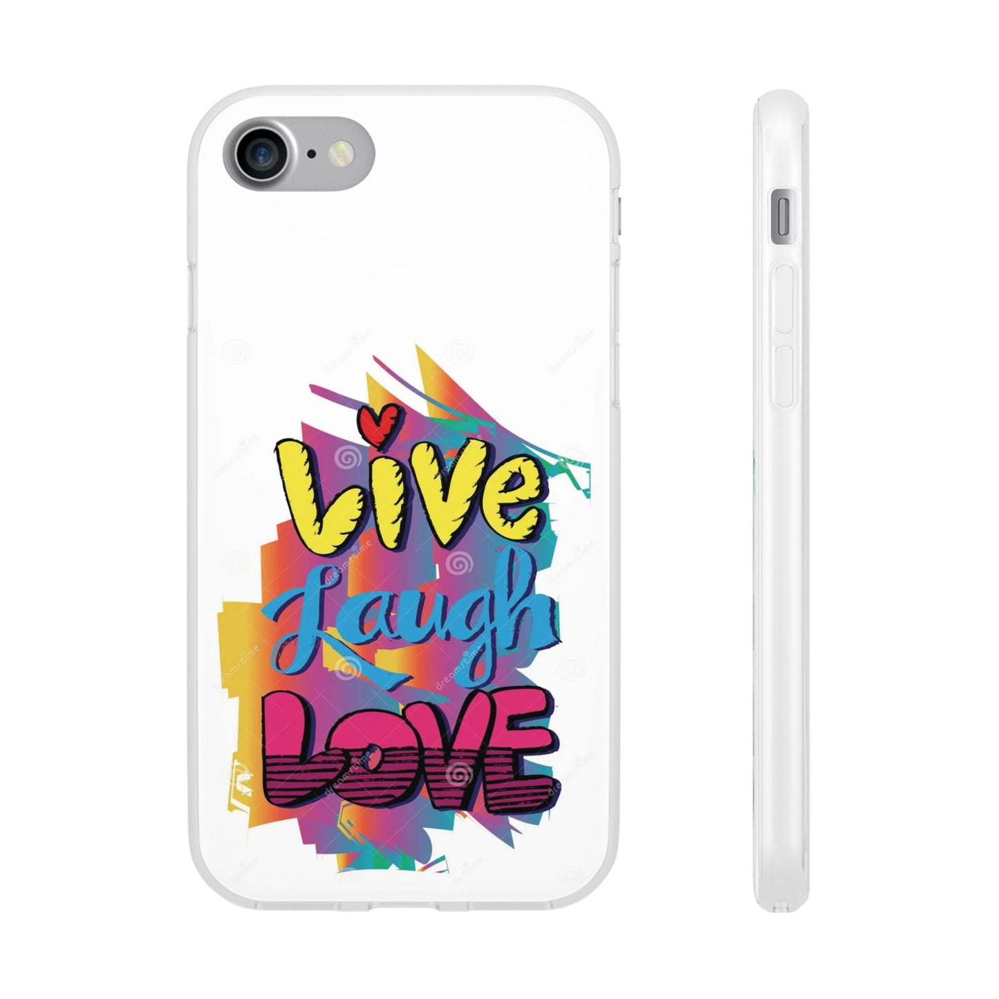 Flexi Phone Case - Live Laugh Love Design