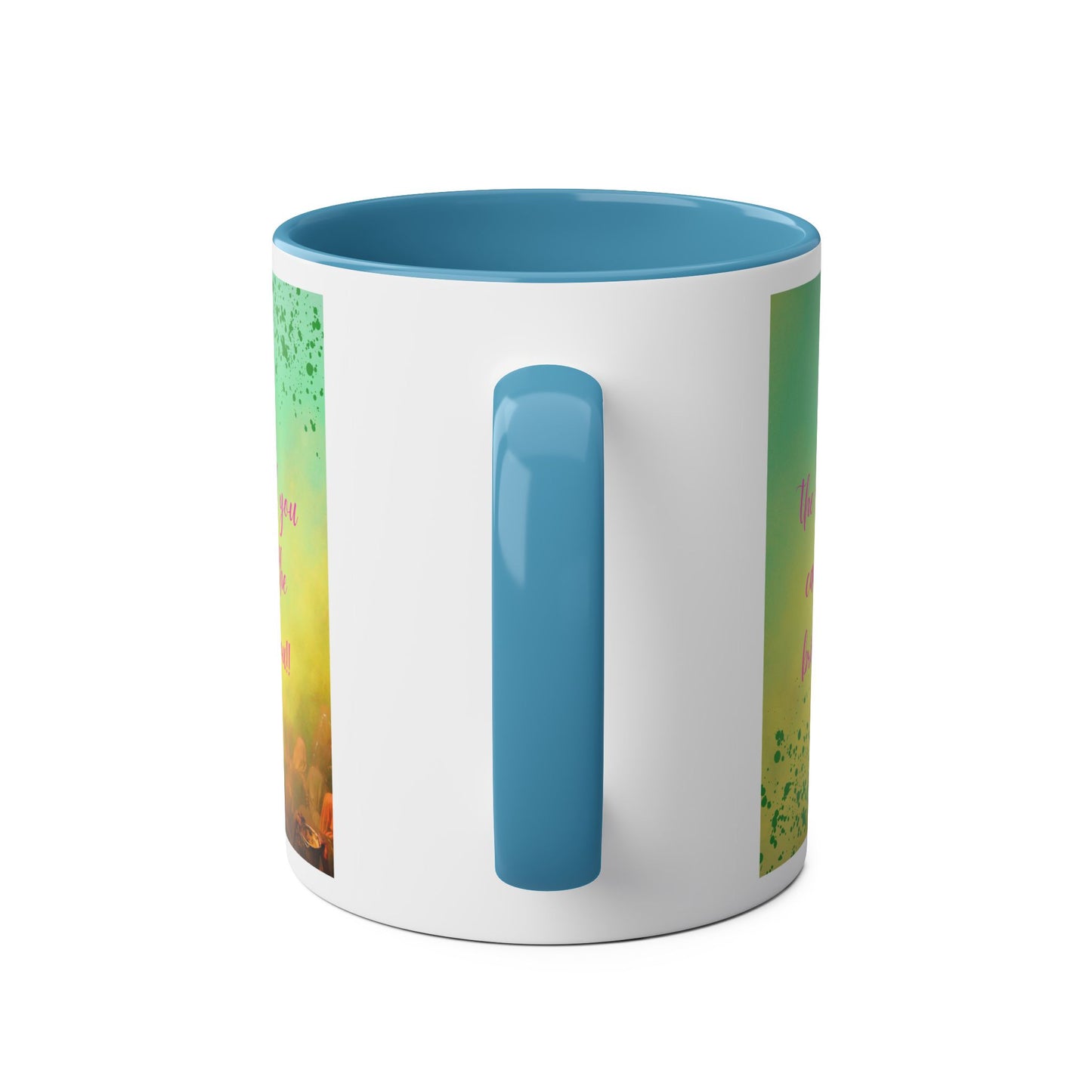 Two tone mug - Shadows around you can never eclipse the brilliance within design