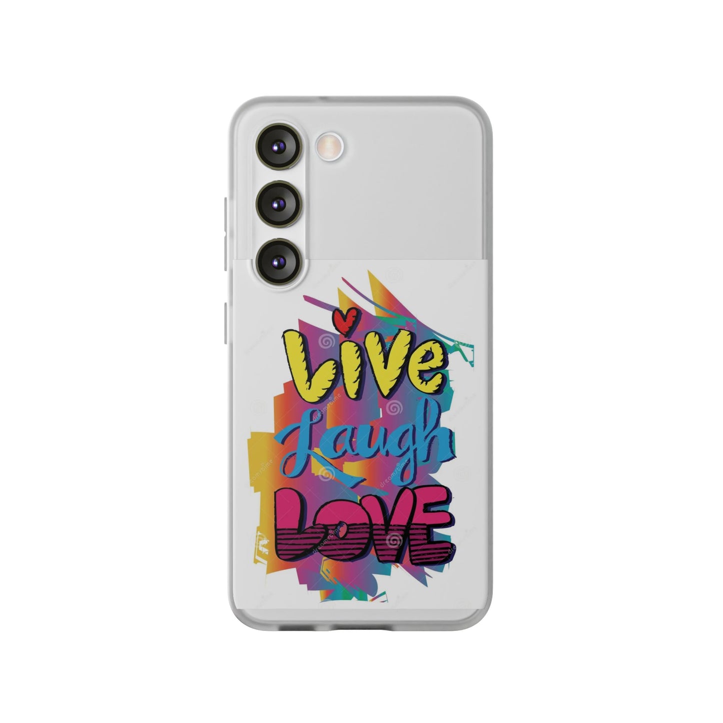 Flexi Phone Case - Live Laugh Love Design