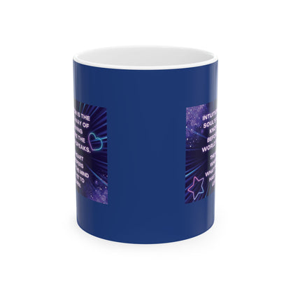 Cosmic Wisdom Ceramic Mug - Intuitive Soul Design (11oz, 15oz)