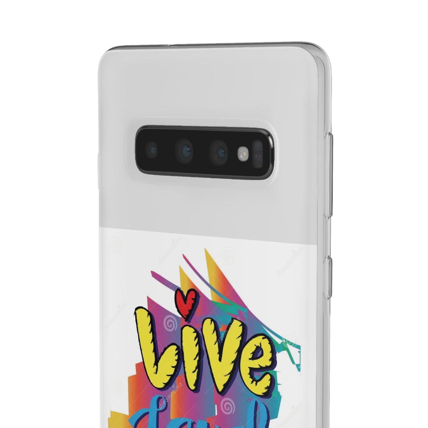 Flexi Phone Case - Live Laugh Love Design