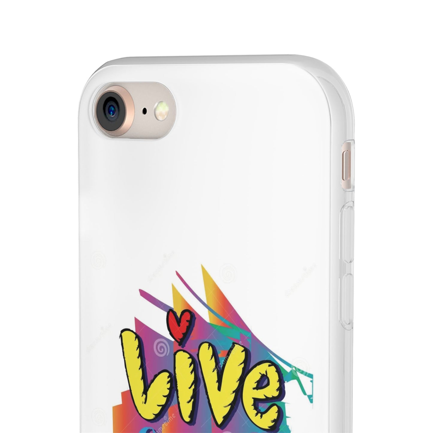 Flexi Phone Case - Live Laugh Love Design