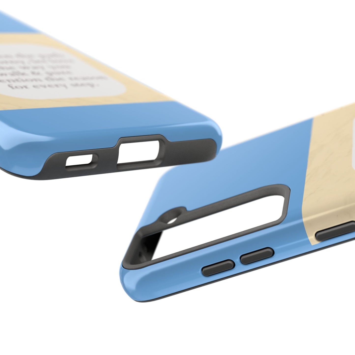 Inspirational Tough Phone Case - Motivational Quote on Vibrant Blue Background