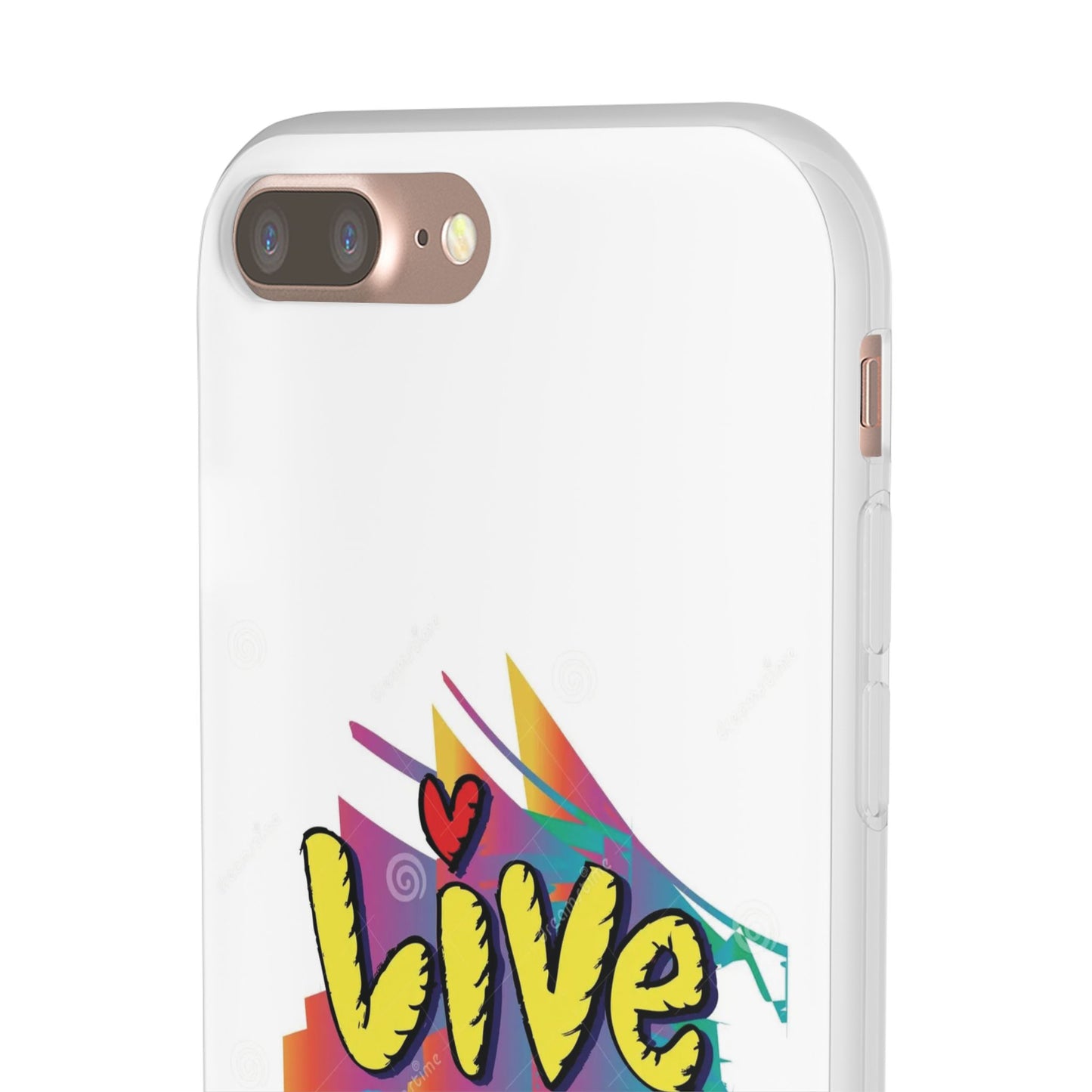 Flexi Phone Case - Live Laugh Love Design