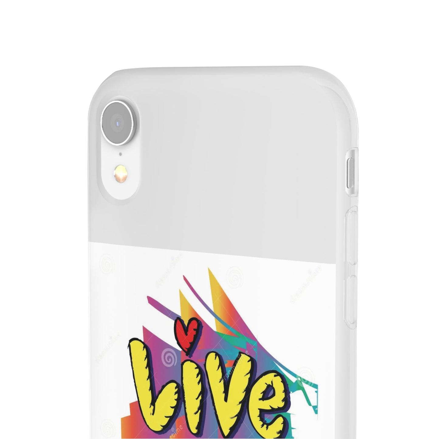 Flexi Phone Case - Live Laugh Love Design