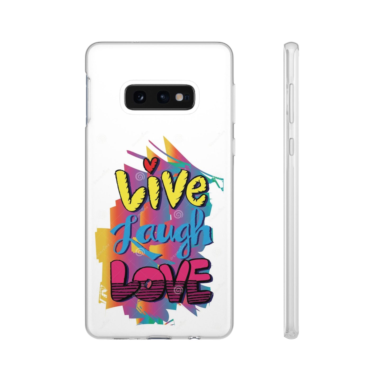 Flexi Phone Case - Live Laugh Love Design