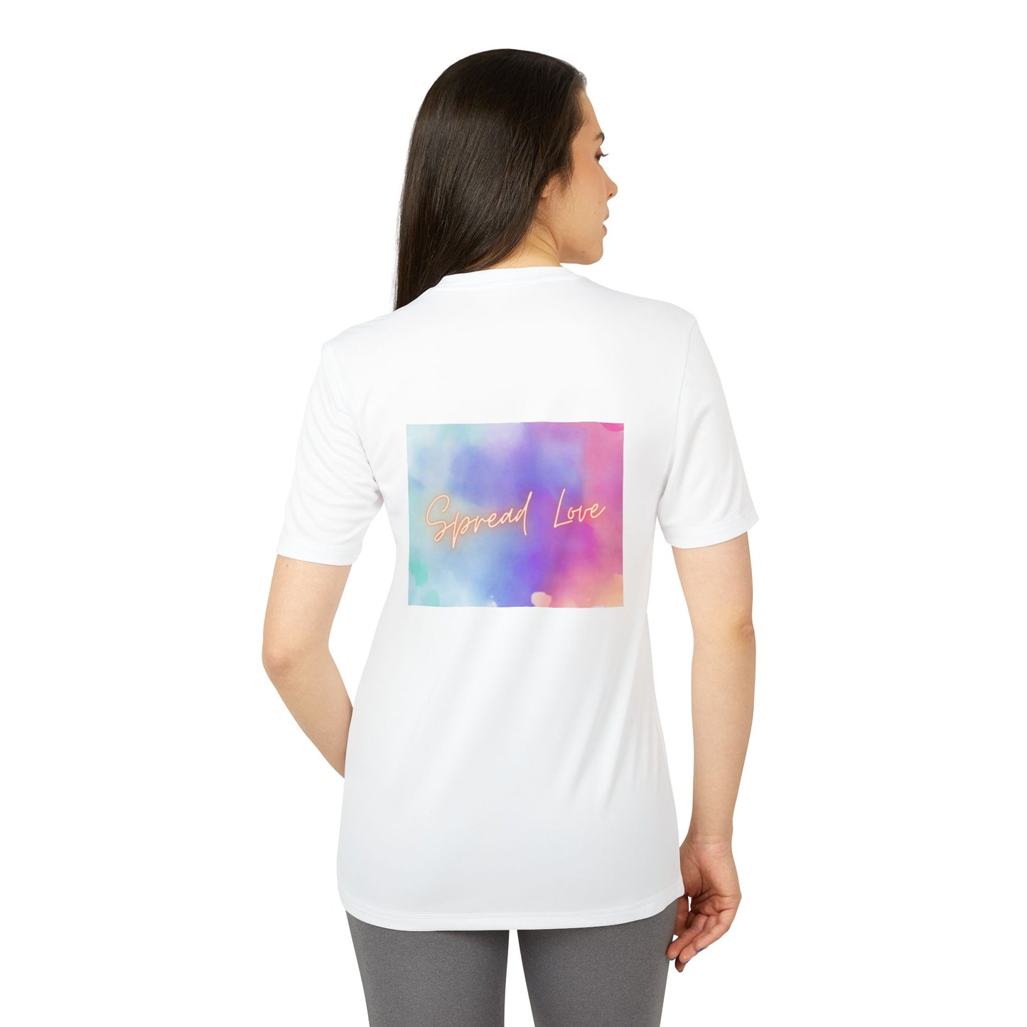 Adidas Motivational Sport T-shirt - Spread Love Design