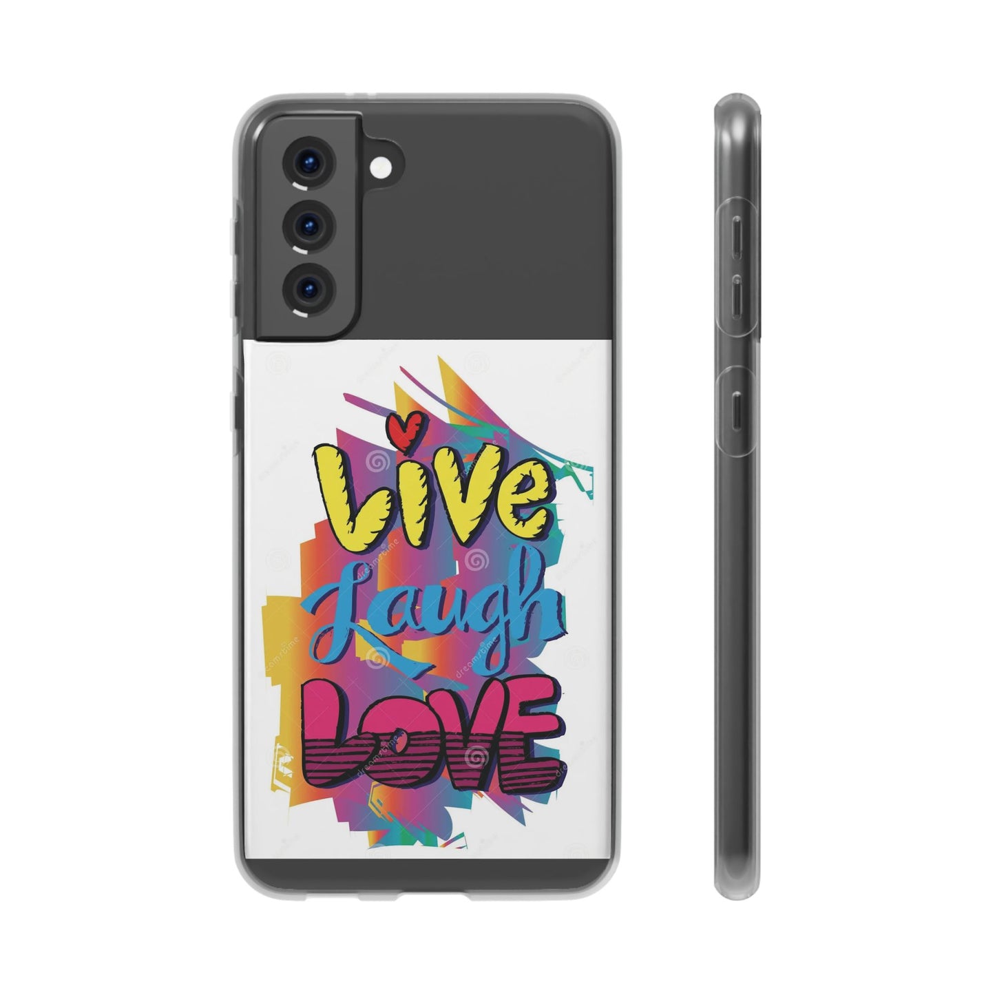 Flexi Phone Case - Live Laugh Love Design