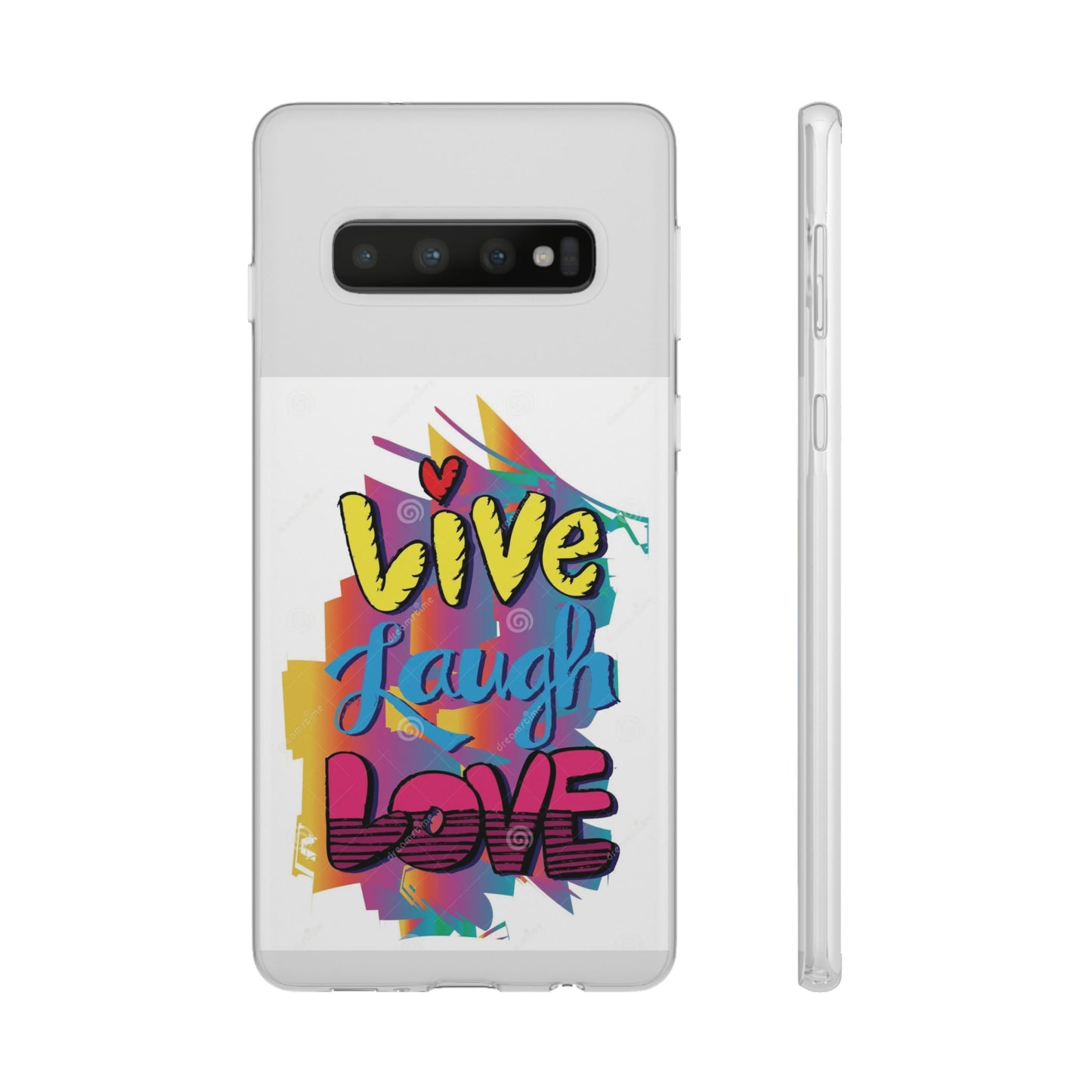 Flexi Phone Case - Live Laugh Love Design