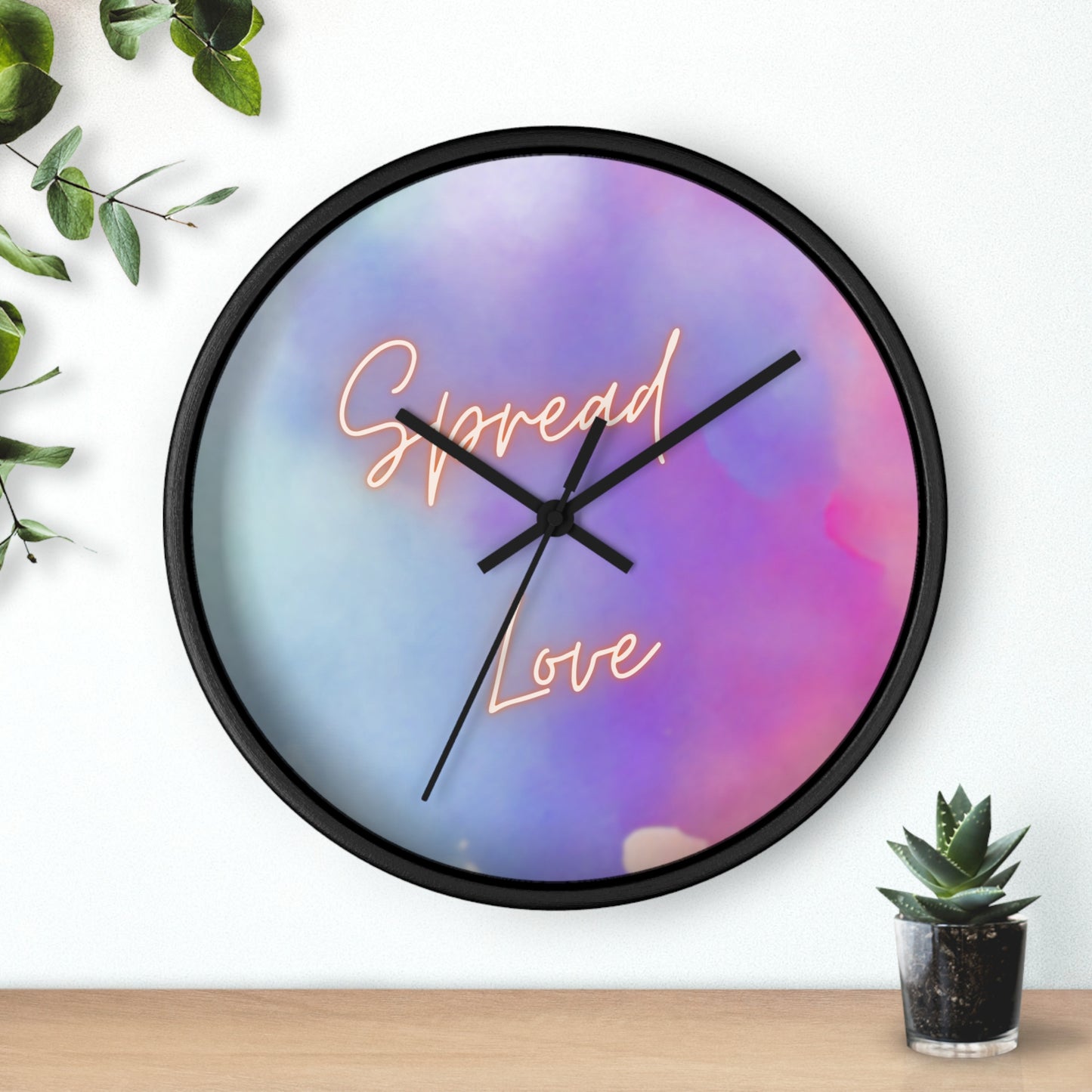 Spread Love Wall Clock