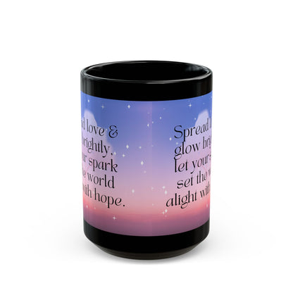 Inspirational Mug - Glow Brightly Design